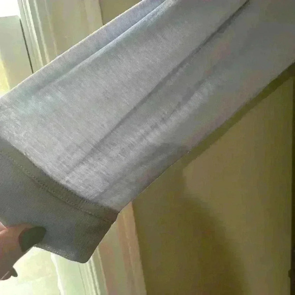 Prana sheer escape ruffle pleated long sleeve women’s top size  XL shirt - Picture 2 of 5